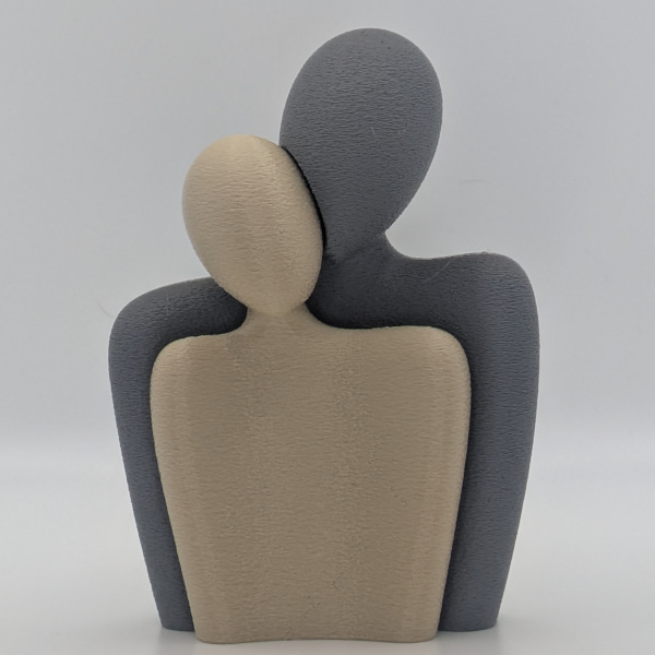 Minimalist "Embrace" Statue